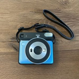 Blue Instax Sq 6 Film Included